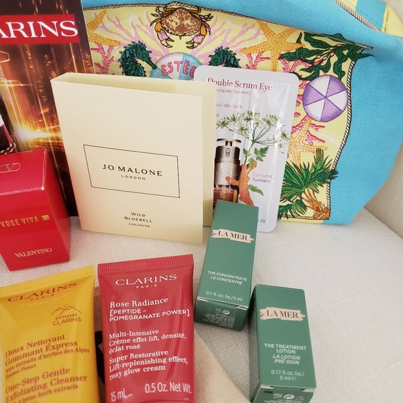 🌺Large 25+ Lot Bags Panacea Earrings Samples Jo Malone Valentino La Mer Clarins - Picture 7 of 8